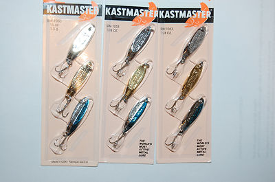 Acme Tackle Kastmaster Fishing Lure Spoon Chrome Neon Blue 1/12 oz