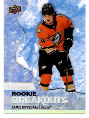 2021-22 UPPER DECK SERIES 2 ROOKIE BREAKOUTS INSERT #RB13 JAMIE DRYSDALE 068/100