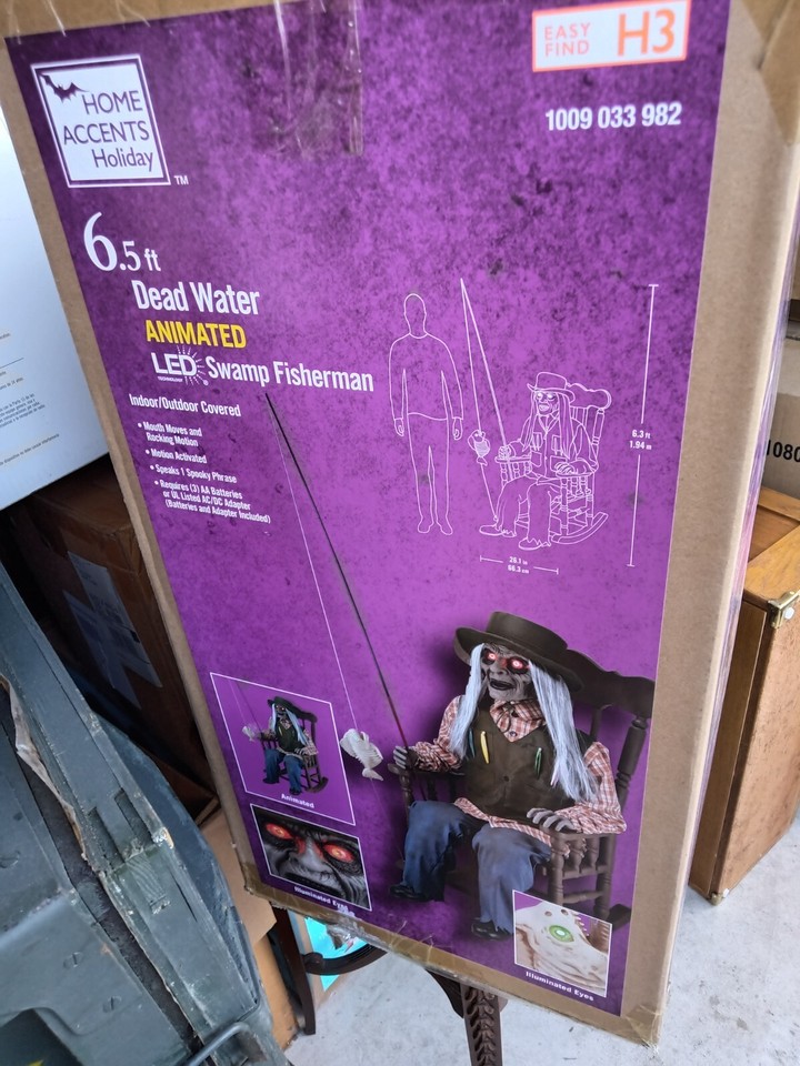 Home Depot Holiday Accents 6.5 ft. Animated LED Rocking Chair Swamp ...