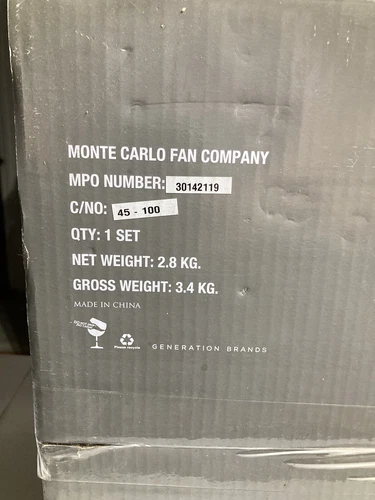 Monte Carlo Fan Company 3 Light LED Light Kit/Bowl Cap, Brushed Steel - MC247BS - Picture 4 of 4