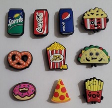 10 pcs. Food Shoe Charms For Crocs