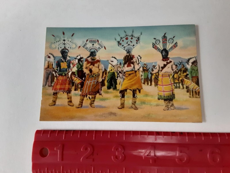 Vintage Postcard Post Card Devil Dance Of The Apache Indians Terror Treachery