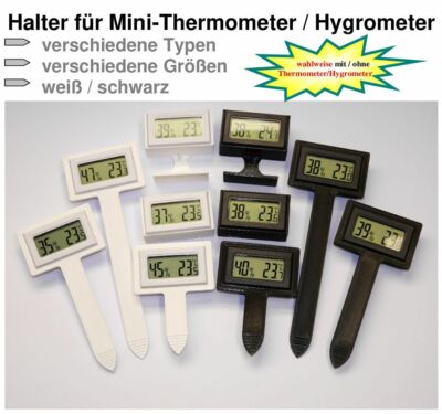 NEU, TOP-Auswahl Halter f. Mini Thermometer Hygrometer Digital Temperaturmesser 