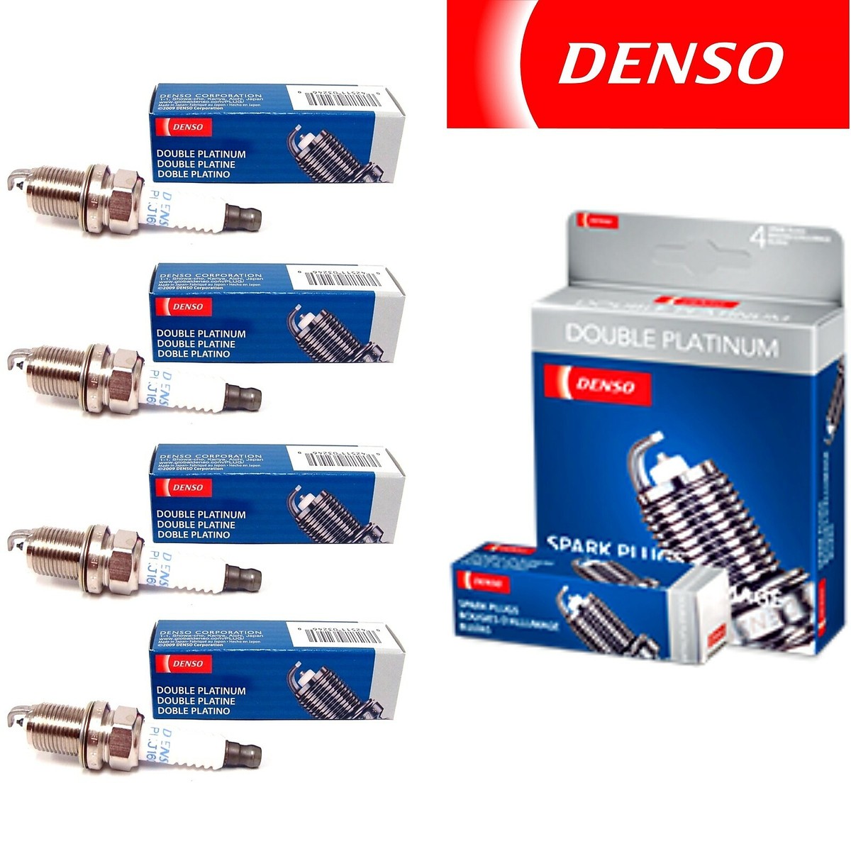 4 Pack Denso Double Platinum Spark Plugs for 1991-1993 INFINITI