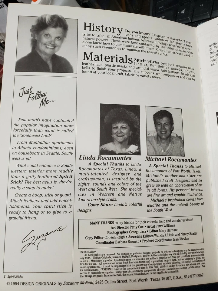 Spirit Sticks Craft Instructions Dream Catcher Rattle Shield Hair Ties Mandela - Image 4 of 4