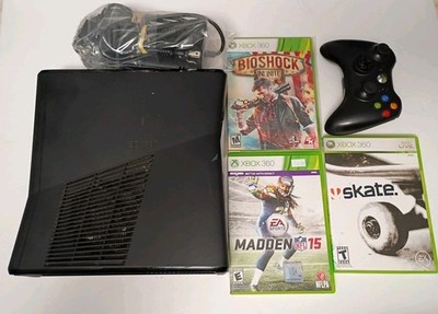 250GB Xbox 360 S Slim Console Bundle Lot with All Cables Controller Tested
