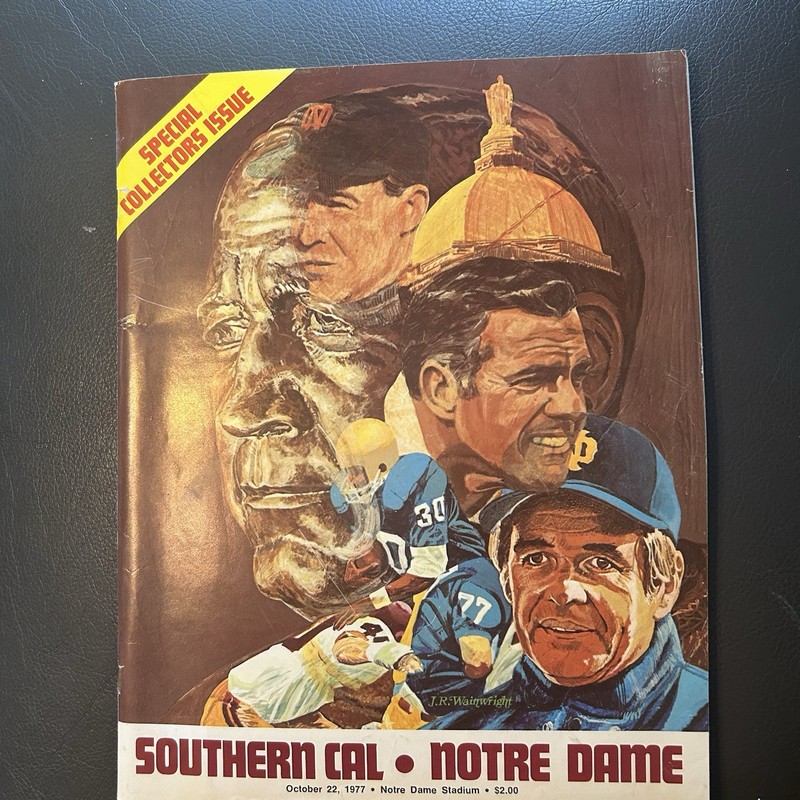 Rare find USC Trojans vs Notre Dame Fighting Irish Football ProgramOct 77Special