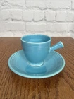 Fiesta Ware DEMITASSE STICK HANDLE CUP & SAUCER Retired Colors