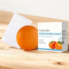 Natural Persimmon & Rose Oil Soap Bar 100g, For Sensitive Skin, Free SLS C4V2
