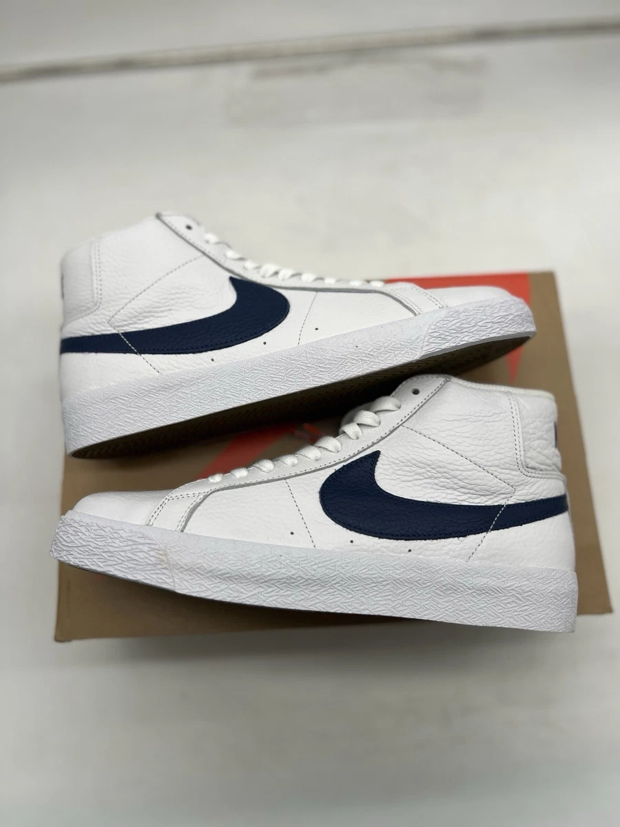 Nike Zoom Blazer ISO SB Mid Orange Label - White Navy for Sale