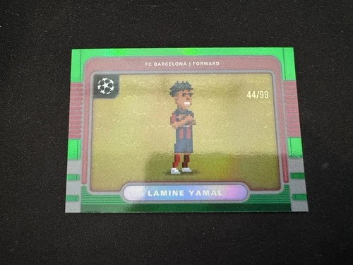 2026 Topps UEFA Soccer Lamine Yamal 8 Bit Green Refractor /99