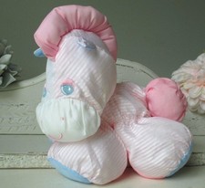 Fisher Price Puffalump SLEEPYTIME PINK PONY Zebra 1991 Stripes