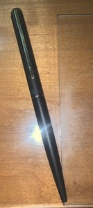 Parker Vector Matte Black CT Ball Point Pen Chrome Trim Blue Ink 0.8mm Fine Nib