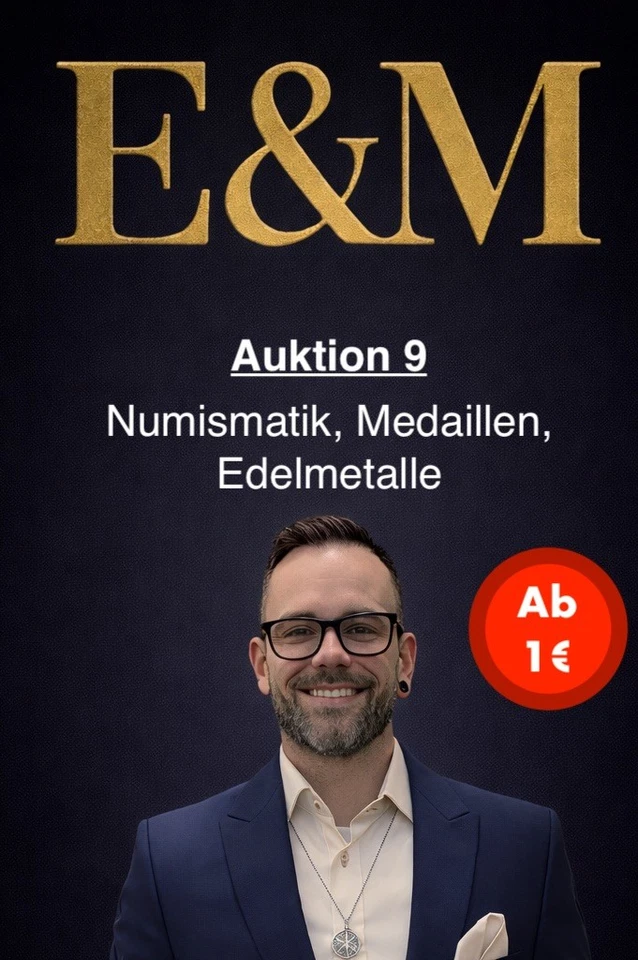 Auktion 9 Numismatik, Medaillen, Edelmetalle u.v.m. ab 1,00€