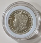 1/2 TROY OUNCE MORGAN SILVER ROUND .999 PURE IN CAPSULE