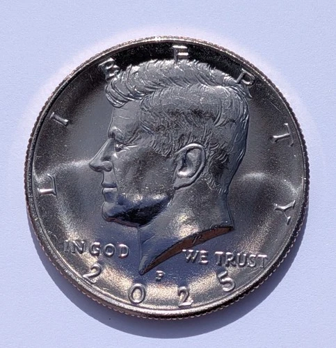 2025 P Kennedy Half Dollar  BU Uncirculated – Brilliant Clad – From Mint Roll