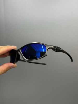 Vintage Oakley X-Metal Hatchet Polarized Sunglasses Blue Lens Y2K