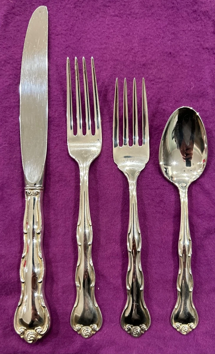 Rondo Flatware-Place Setting Antique US Sterling Silver Flatware