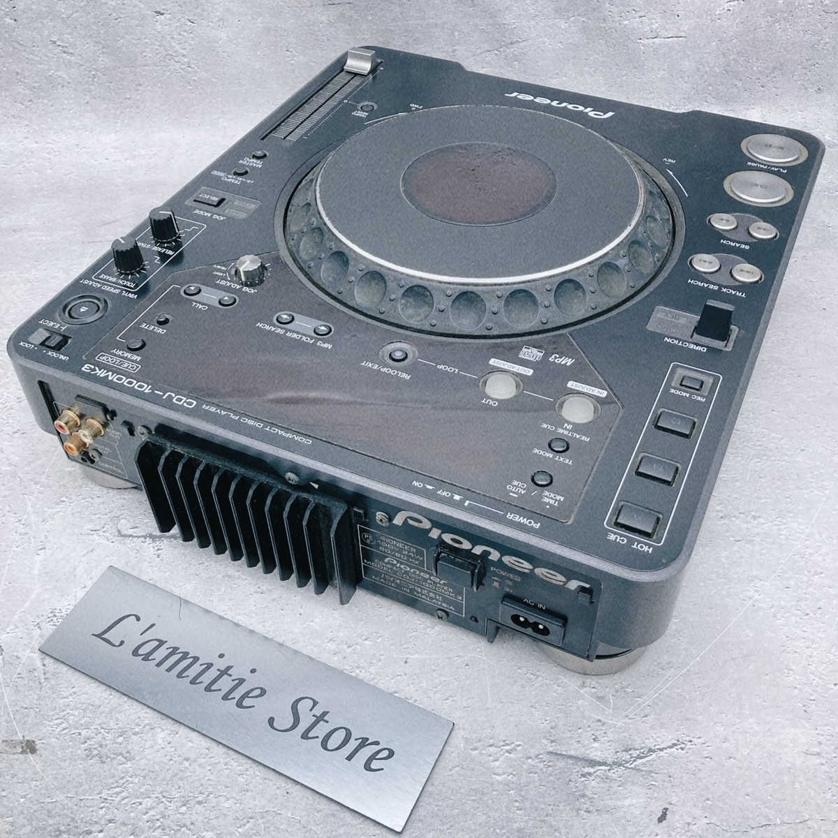 Pioneer DJ CDJ-1000 MK3 Digital CD Deck Turntable Player | Black