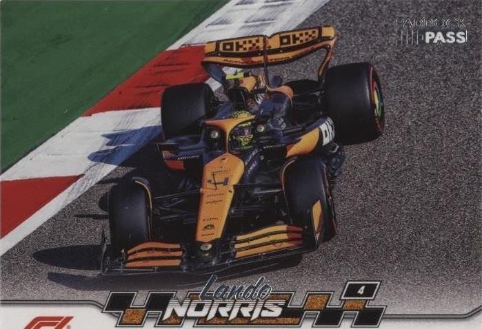 その他 2024 Topps Paddock Pass F1 Lando Norris 2024 Topps Formula 1 Paddock Pass F1 Lando Norris #7 McLaren