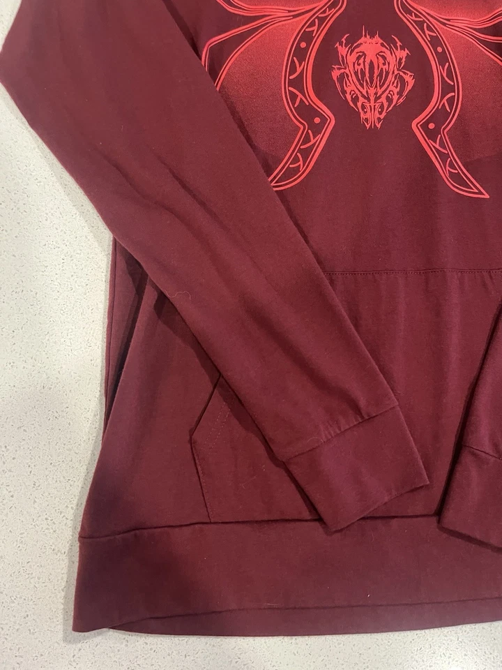 Lootwear Exclusive Elder Scrolls Bethesda Red Oblivion Hooded Long Sleeve Size L - Image 4 of 4