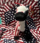 Ty Beanie Babies Lefty USA Patriotic Bear Plush Beanbag 2000 Vintage
