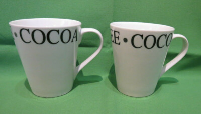 ethos uk design Tassen x2 ''Tee Kaffee Kakao''