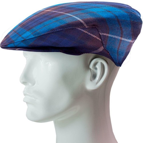 Flat Cap Mens Pure Wool Buchanan Blue 