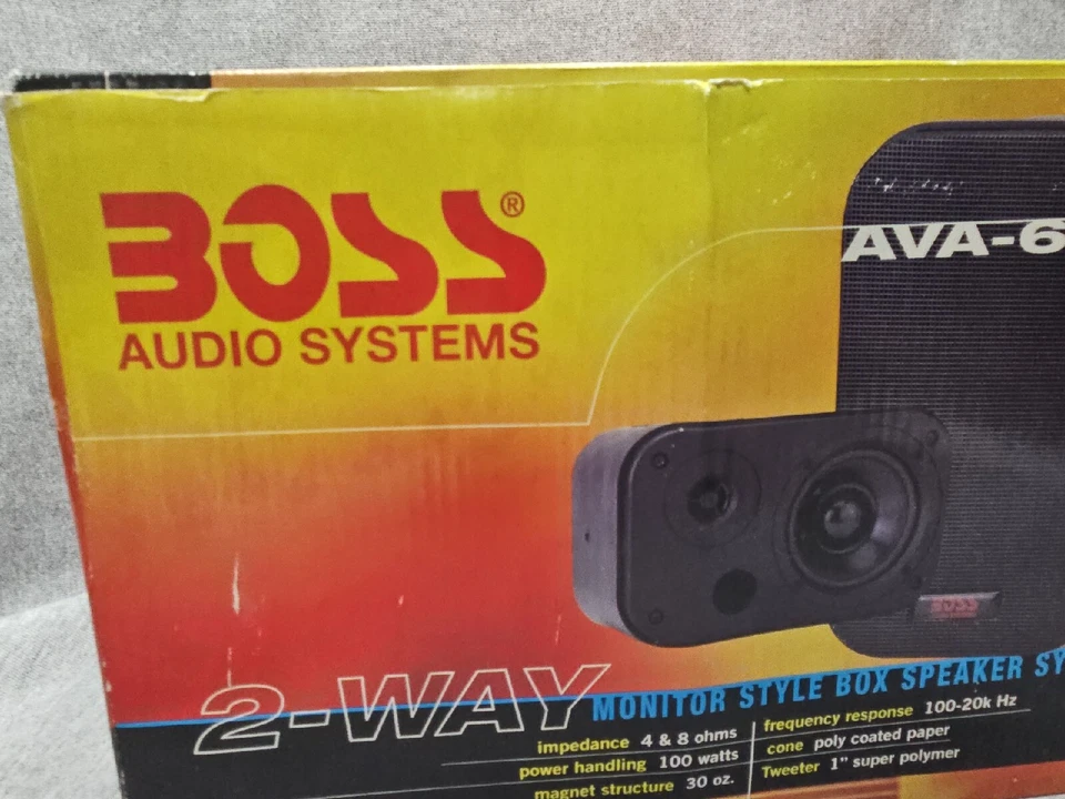 New Boss Audio 2 Way Monitor Style Box Speakers AVA-6300 - Image 3 of 4