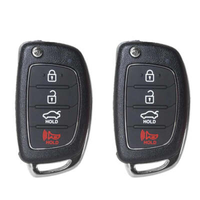 OEM Hyundai Sonata Flip Keyless Remote Fob - FCC ID TQ8-RKE-4F25, With New Uncut Blade, Tested