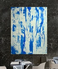 Pollock/Richter style Professional Painting 84”X62” (7 Foot) Abstract Modern XL