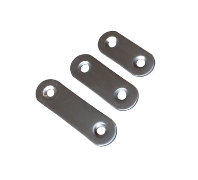 SUKITMISO Lochplatten Set 10 Stück - Edelstahl Flachverbinder 96x20mm Mit Schrauben