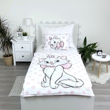 Aristogatti Minou Set Lettino Culla 100x135cm Copripiumino Federa Cotone Disney