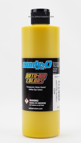 Pinturas personalizadas Createx Auto-Air Colores Candy2o amarillo limón 4653 16 oz a bordo del agua - Imagen 2 de 2