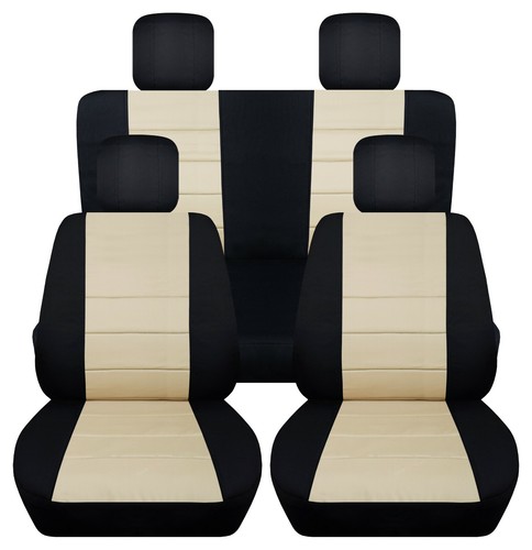 Front and Rear car seat covers Fits GMC Sierra 1500 Choice of 9 colors - Picture 4 of 10