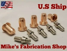 PRIMEWELD CUT 60 PLASMA CUTTER 10 PIECE FLAT TIP AND ELECTRODE SET IPT 60 TORCH