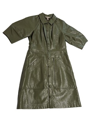 Rebecca Taylor Vegan Patent Leather Dress in Terre | eBay Rebecca Taylor Vegan Patent Leather Dress in Terre | eBay