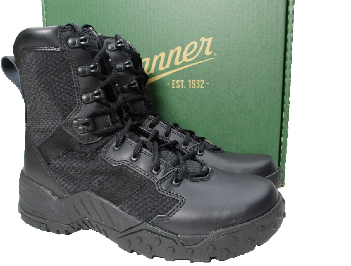 Danner Scorch Side-Zip Mens Sz 9.5 D Black 8” Combat Breathable
