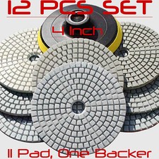 Kit set tamponi lucidatura diamantati bagnati/asciutti 4 pollici granito calcestruzzo lucidatura marmo