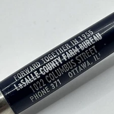 VTG 1955 Eversharp Capped Ballpoint Pen LaSalle County Farm Bureau Ottawa IL