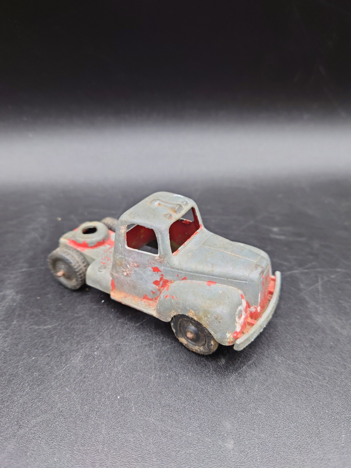 Vintage Tootsie Toy Cast Metal 3.75" Red Mack Truck Tootsietoy USA Made #24
