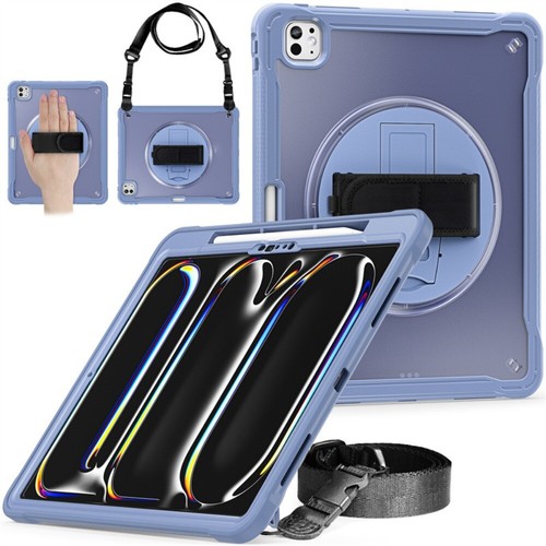 Rotating Carrying Case with Hand Strap Tablet Shell for iPad Air 11/13 2024 - Picture 10 of 13