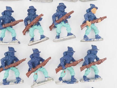 15MM AMERICAN CIVIL WAR UNION INFANTRY X 24. PART PAINTED. BLUE 356 - Picture 2 of 2