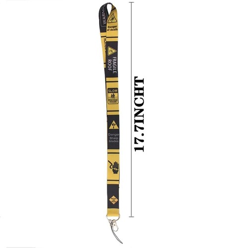 Badge Cool Neck Strap Warning Sign Lanyards Phone Hang Rope Phone Lanyard Strap - Zdjęcie 2 z 7