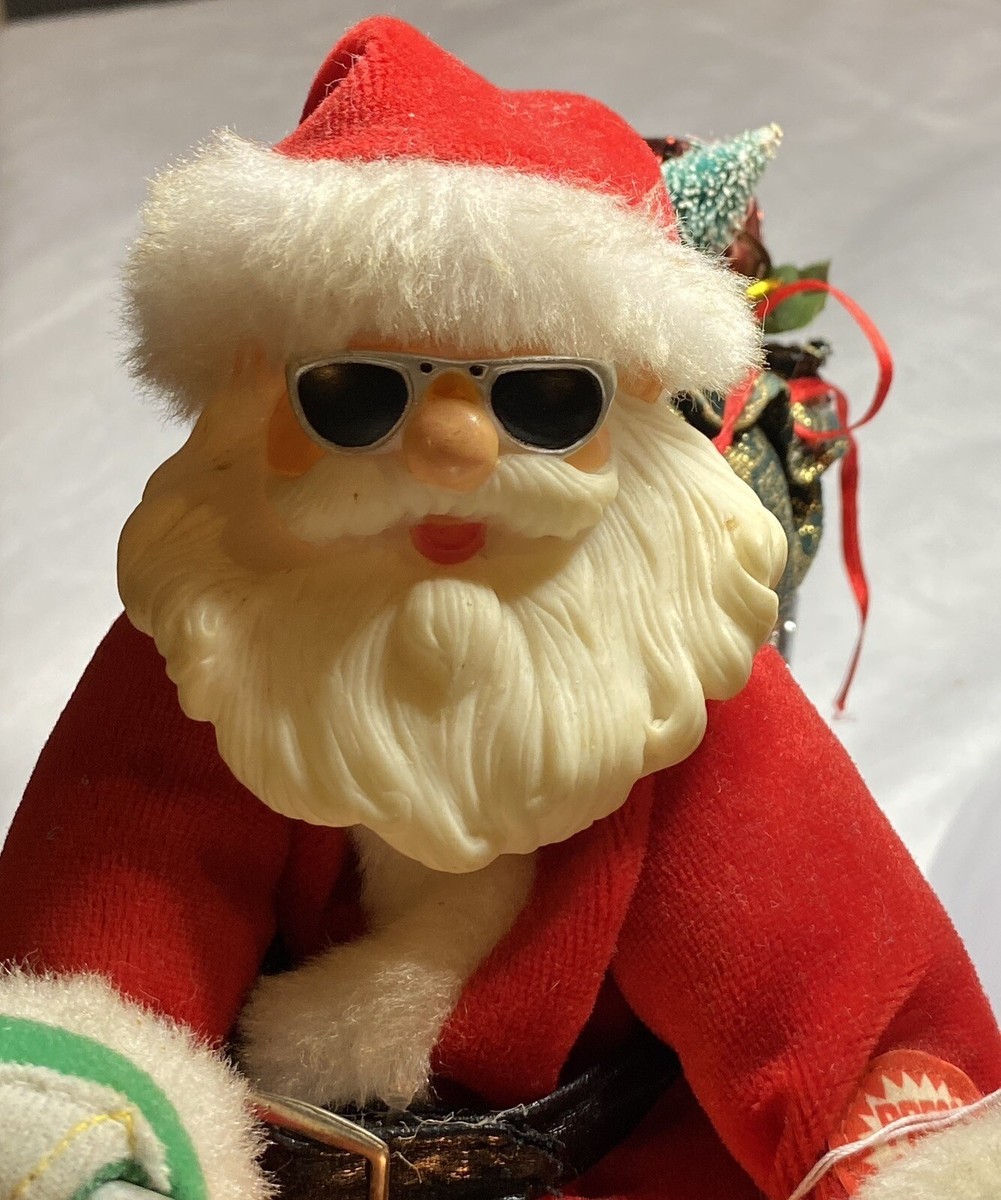 Motorcycle Santa Vintage | eBay