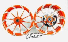 STOCK SIZE ORANGE CONTRAST CUT TORNADO WHEELS 2008-2012 SUZUKI HAYABUSA