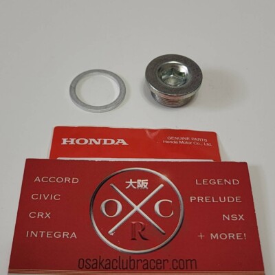 New OEM Honda B-Series Coolant Port Plug Washer Kit 12208-PR3-000