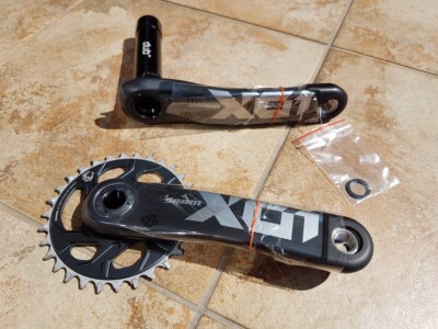 SRAM X01 Eagle X-SYNC2 Carbon crankset, 170mm, 32T, SuperBoost+ DUB, Lunar Polar