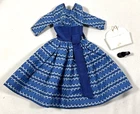 VTG BARBIE LETS DANCE #978 OUTFIT DRESS WHITE PURSE 1 SHOE