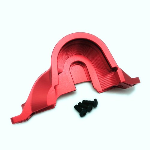 Coperchio cambio superiore trasmissione alluminio rosso per Traxxas 1/10 TRX-4 8290 - Foto 5 di 5